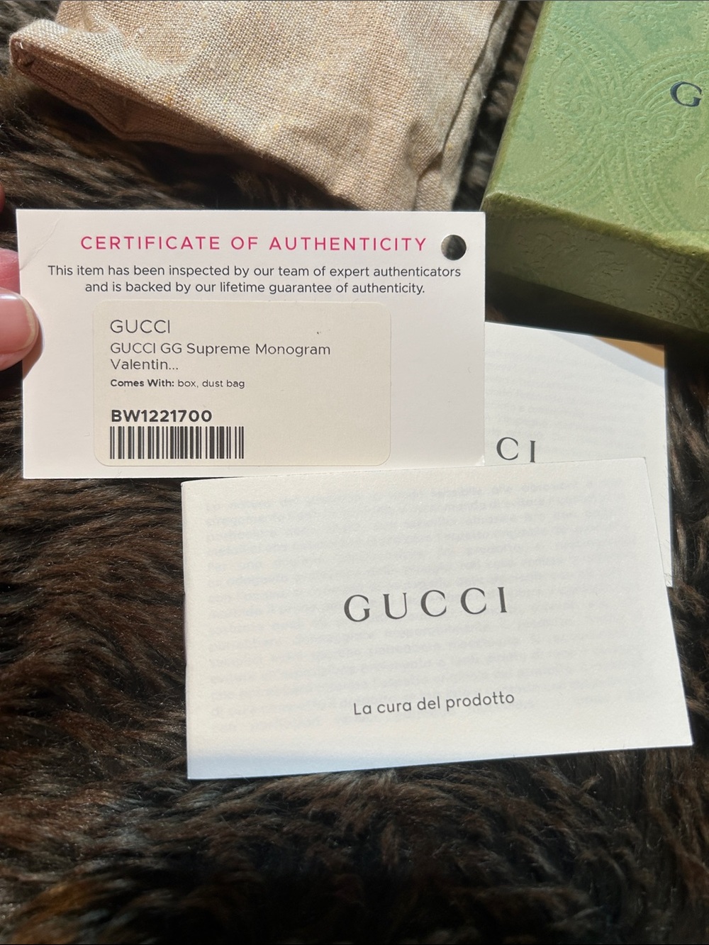 GUCCI supreme monogram LOVE wallet - Picture 15 of 15